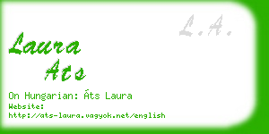laura ats business card