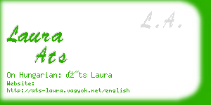laura ats business card